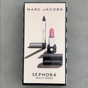 Marc Jacobs lipstick and eyeliner